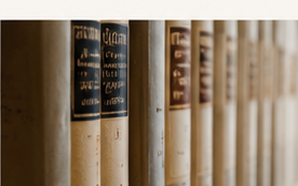 Detail of books and bindings